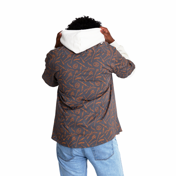 Vox Machina Weapons Button Down Short Sleeve Shirt